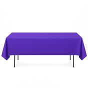 Premium Polyester Rectangle Tablecloth 60"x102" - 220GSM - Purple - By TCF Linen - thumbnail number 1