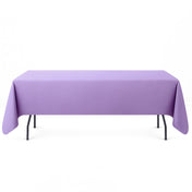 Premium Polyester Rectangle Tablecloth 60"x126" - 220GSM - Lavender - By TCF Linen - thumbnail number 1
