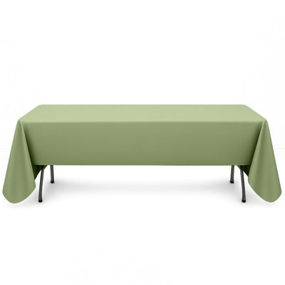 Premium Polyester Rectangle Tablecloth 60"x126" - 220GSM - Sage Green - By TCF Linen - thumbnail number 1