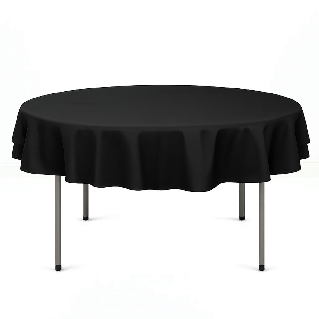 Premium Polyester Round Tablecloth 70" - 220GSM - By TCF Linen