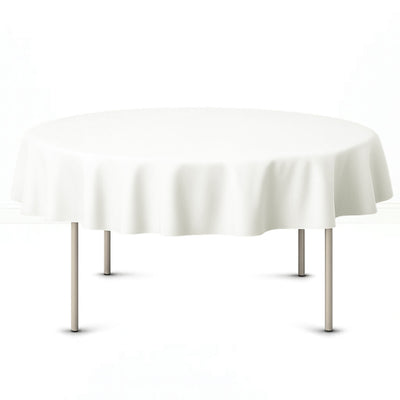 Premium Polyester Round Tablecloth 70" - 220GSM - By TCF Linen - thumbnail number 2