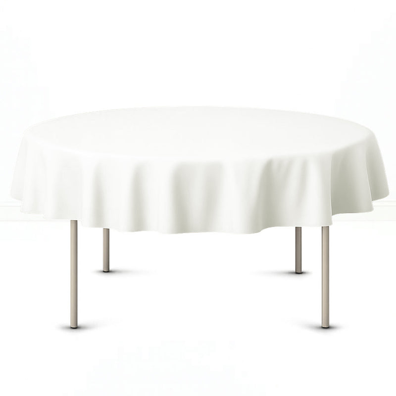 Premium Polyester Round Tablecloth 70" - 220GSM - By TCF Linen - thumbnail number 2