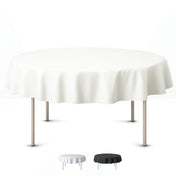 Premium Polyester Round Tablecloth 70" - 220GSM - By TCF Linen - thumbnail number 1