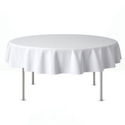 Premium Polyester Round Tablecloth 70" - 220GSM - By TCF Linen - thumbnail number 4
