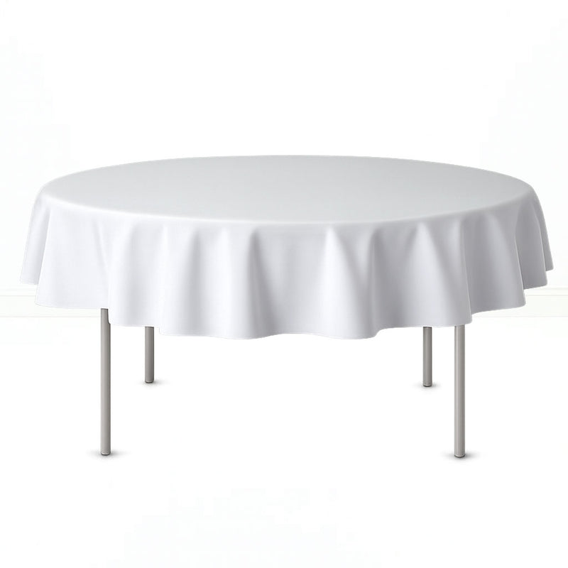 Premium Polyester Round Tablecloth 70" - 220GSM - By TCF Linen - thumbnail number 4