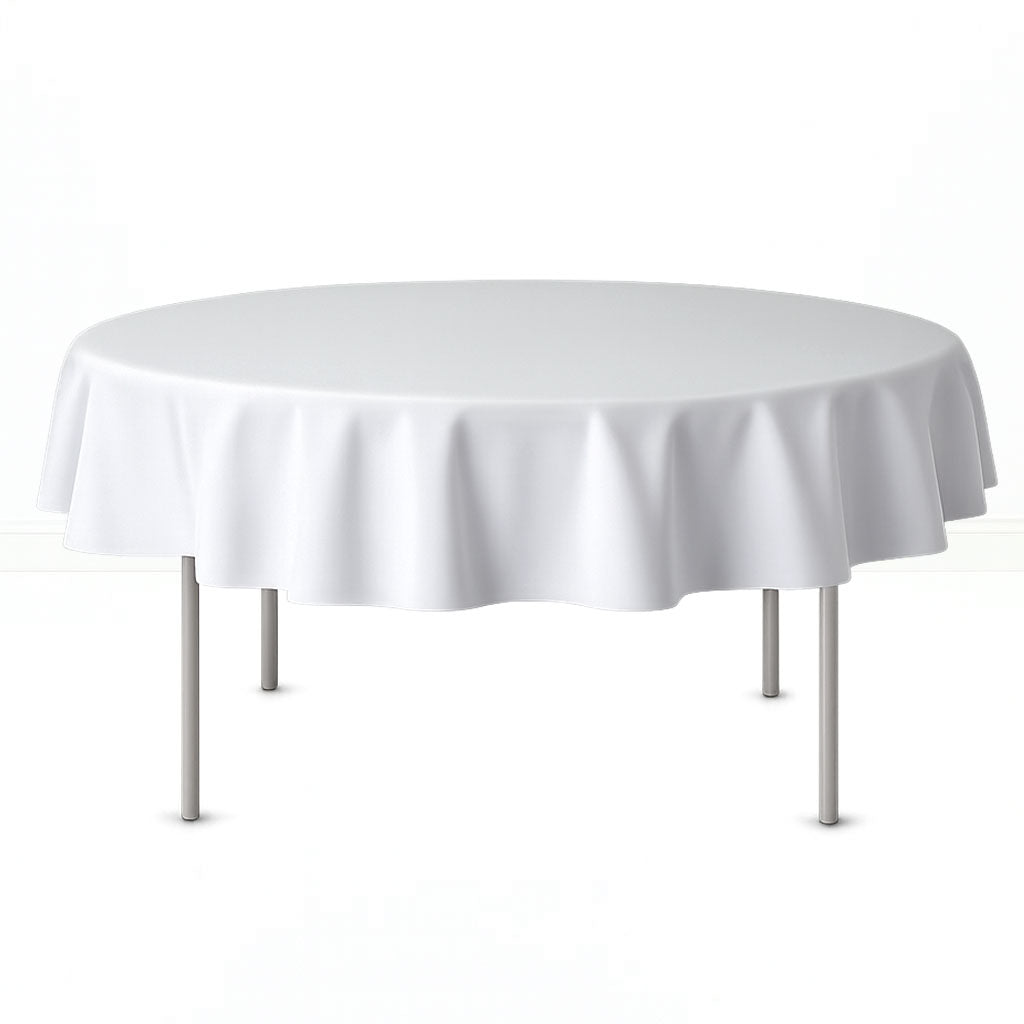 Premium Polyester Round Tablecloth 70" - 220GSM - By TCF Linen