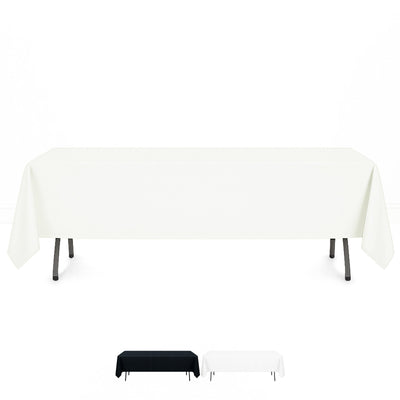 Premium Polyester Rectangle Tablecloth 72"x120" - 220GSM - By TCF Linen - thumbnail number 1