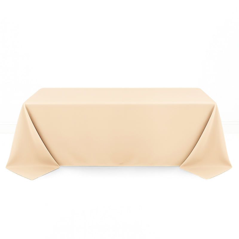 Premium Polyester Rectangle Tablecloth 90"x132" - 220GSM - By TCF Linen - thumbnail number 5