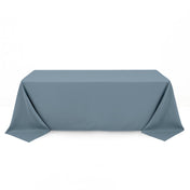Premium Polyester Rectangle Tablecloth 90"x132" - 220GSM - Dusty Blue - By TCF Linen - thumbnail number 1