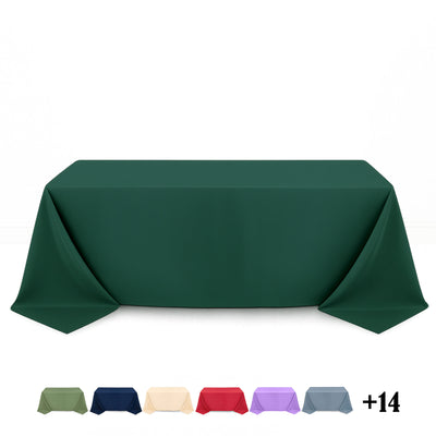 Premium Polyester Rectangle Tablecloth 90"x132" - 220GSM - By TCF Linen - thumbnail number 1