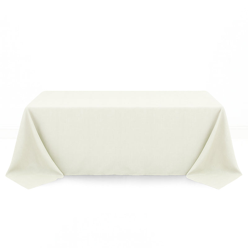 Premium Polyester Rectangle Tablecloth 90"x132" - 220GSM - By TCF Linen - thumbnail number 4