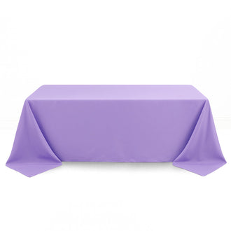 Premium Polyester Rectangle Tablecloth 90"x132" - 220GSM - Lavender - By TCF Linen