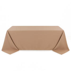 Premium Polyester Rectangle Tablecloth 90"x132" - 220GSM - By TCF Linen