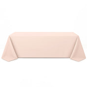 Premium Polyester Rectangle Tablecloth 90"x156" - 220GSM - Blush - By TCF Linen - thumbnail number 1
