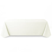 Premium Polyester Rectangle Tablecloth 90"x156" - 220GSM - Ivory - By TCF Linen - thumbnail number 1
