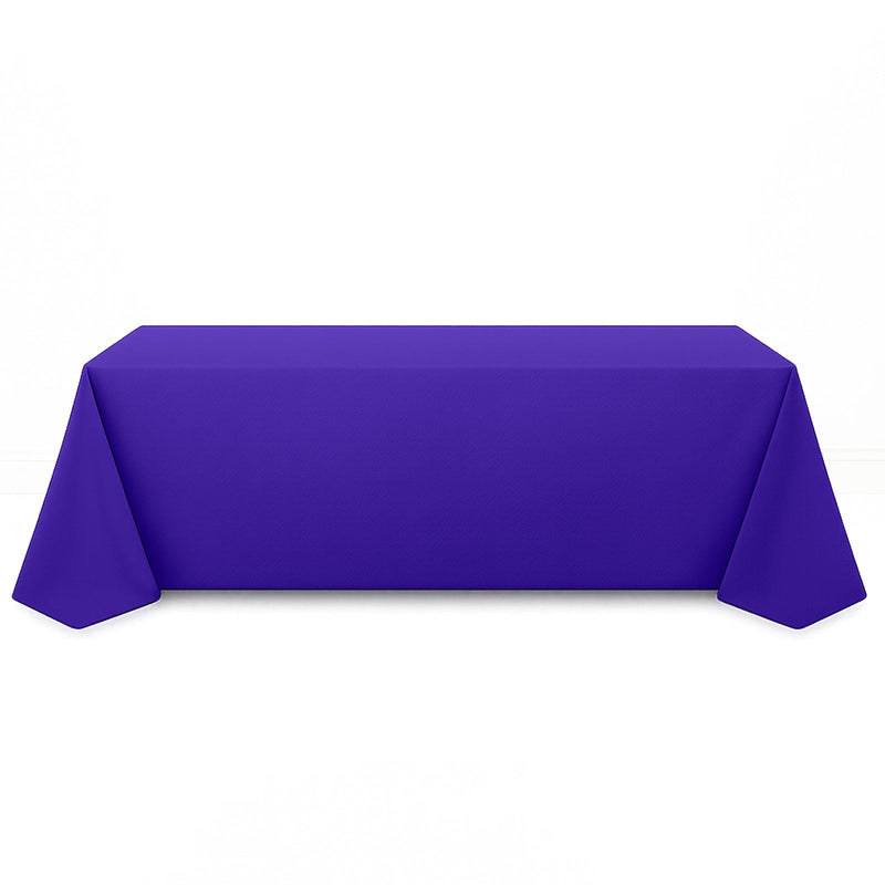 Premium Polyester Rectangle Tablecloth 90"x156" - 220GSM - Purple - By TCF Linen - thumbnail number 1