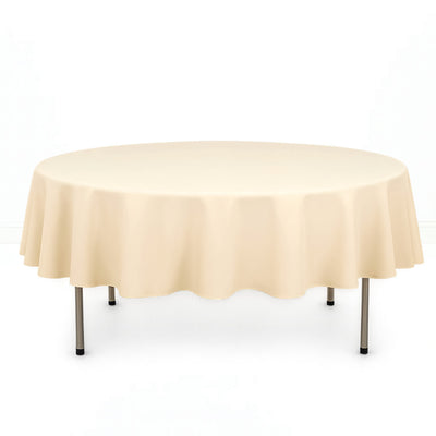 Premium Polyester Round Tablecloth 90" - 220GSM - By TCF Linen - thumbnail number 6