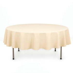 Premium Polyester Round Tablecloth 90" - 220GSM - By TCF Linen