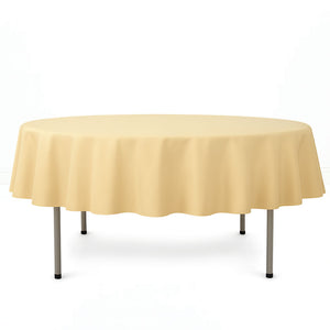 Premium Polyester Round Tablecloth 90" - 220GSM - By TCF Linen