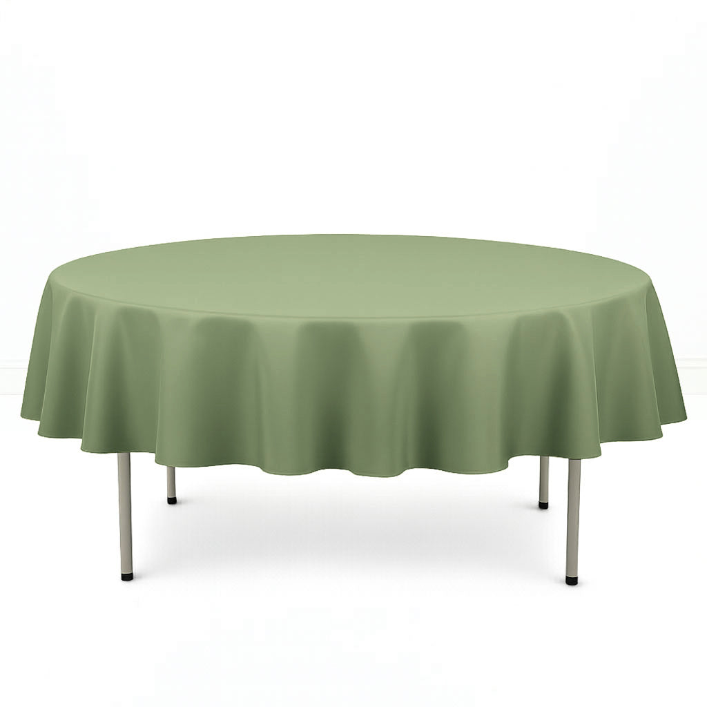 Premium Polyester Round Tablecloth 90" - 220GSM - By TCF Linen