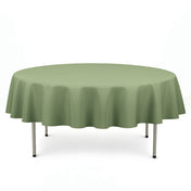 Premium Polyester Round Tablecloth 90" - 220GSM - Dusty Sage - By TCF Linen - thumbnail number 1