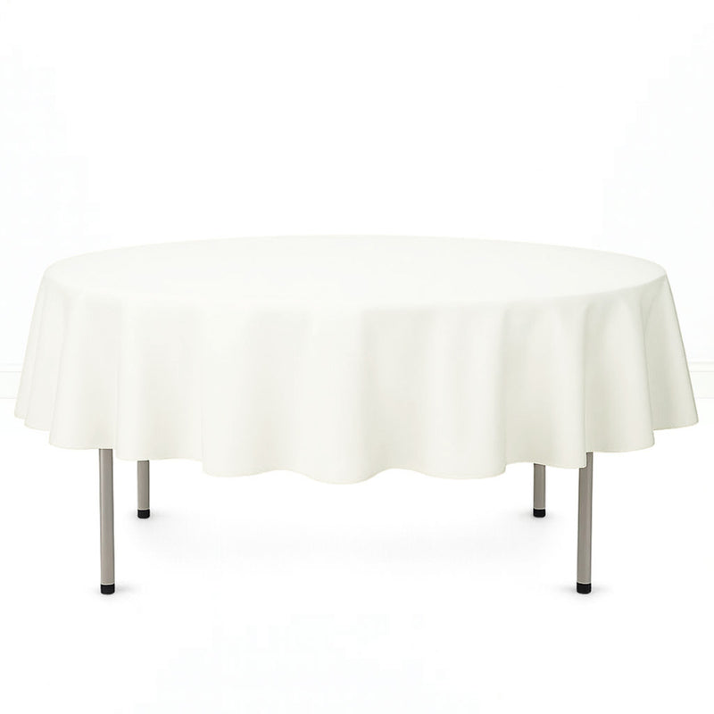Premium Polyester Round Tablecloth 90" - 220GSM - By TCF Linen - thumbnail number 2