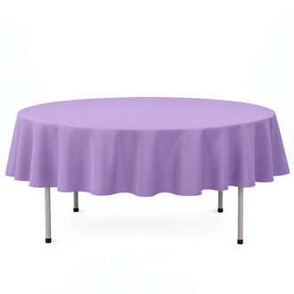 Premium Polyester Round Tablecloth 90" - 220GSM - Lavender - By TCF Linen
