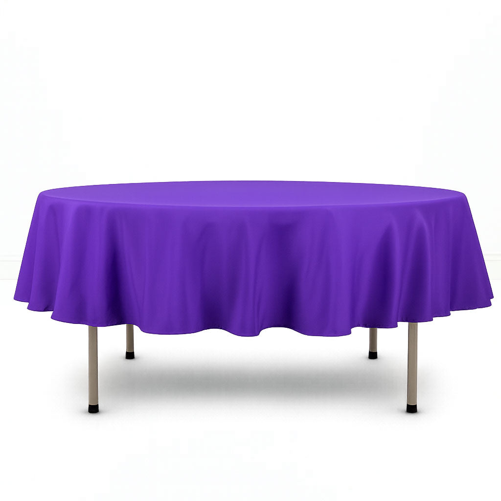 Premium Polyester Round Tablecloth 90" - 220GSM - By TCF Linen