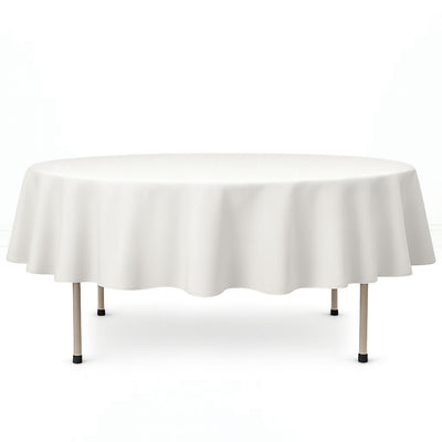 Premium Polyester Round Tablecloth 90" - 220GSM - By TCF Linen - thumbnail number 4