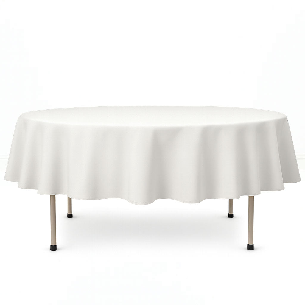 Premium Polyester Round Tablecloth 90" - 220GSM - By TCF Linen