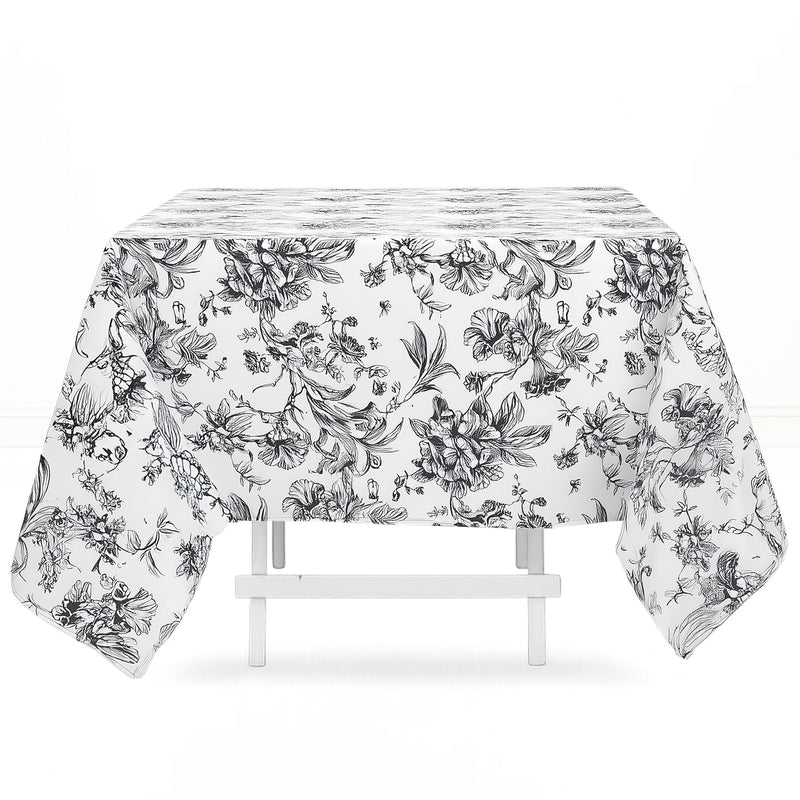 Polyester Square Tablecloth 70"x70" French Toile Pattern - By TCF Linen - thumbnail number 2