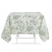 Polyester Square Tablecloth 70"x70" French Toile Pattern - By TCF Linen - thumbnail number 4