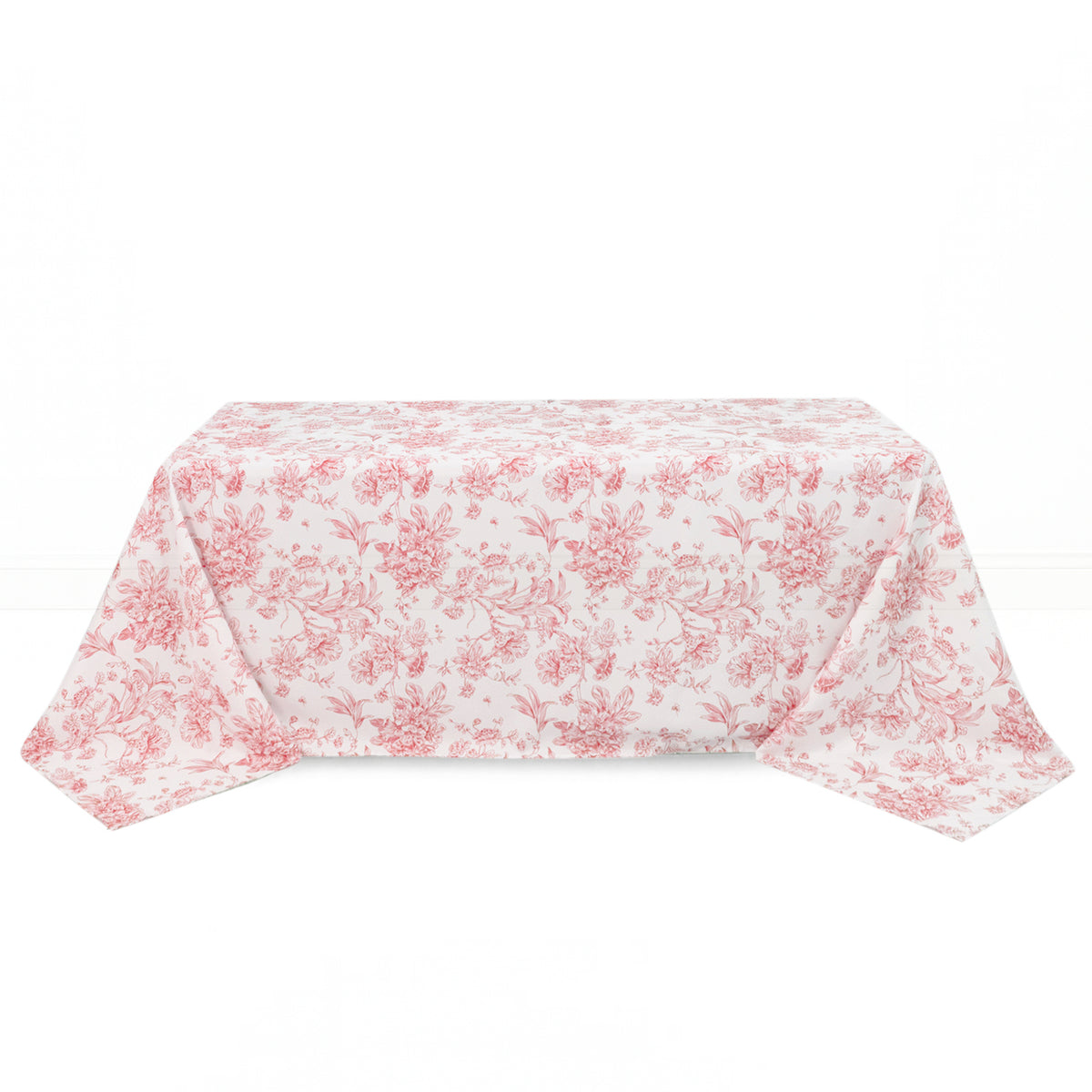 Polyester Rectangular Tablecloth 90"x132" French Toile Pattern - By TCF Linen