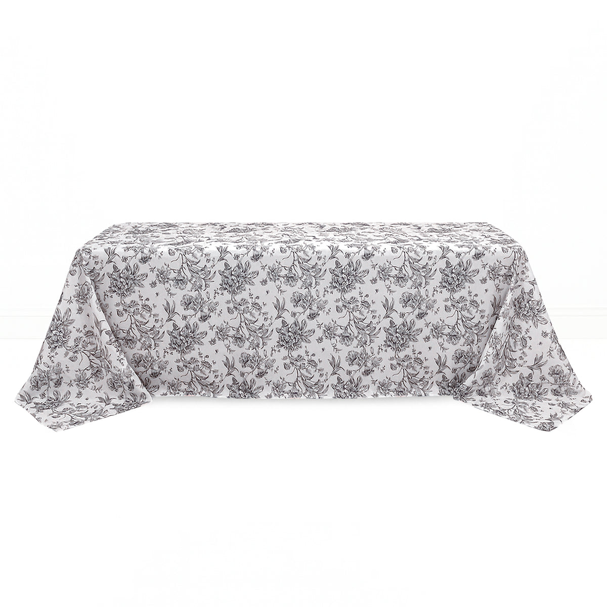 Polyester Rectangular Tablecloth 90"x156" French Toile Pattern - By TCF Linen