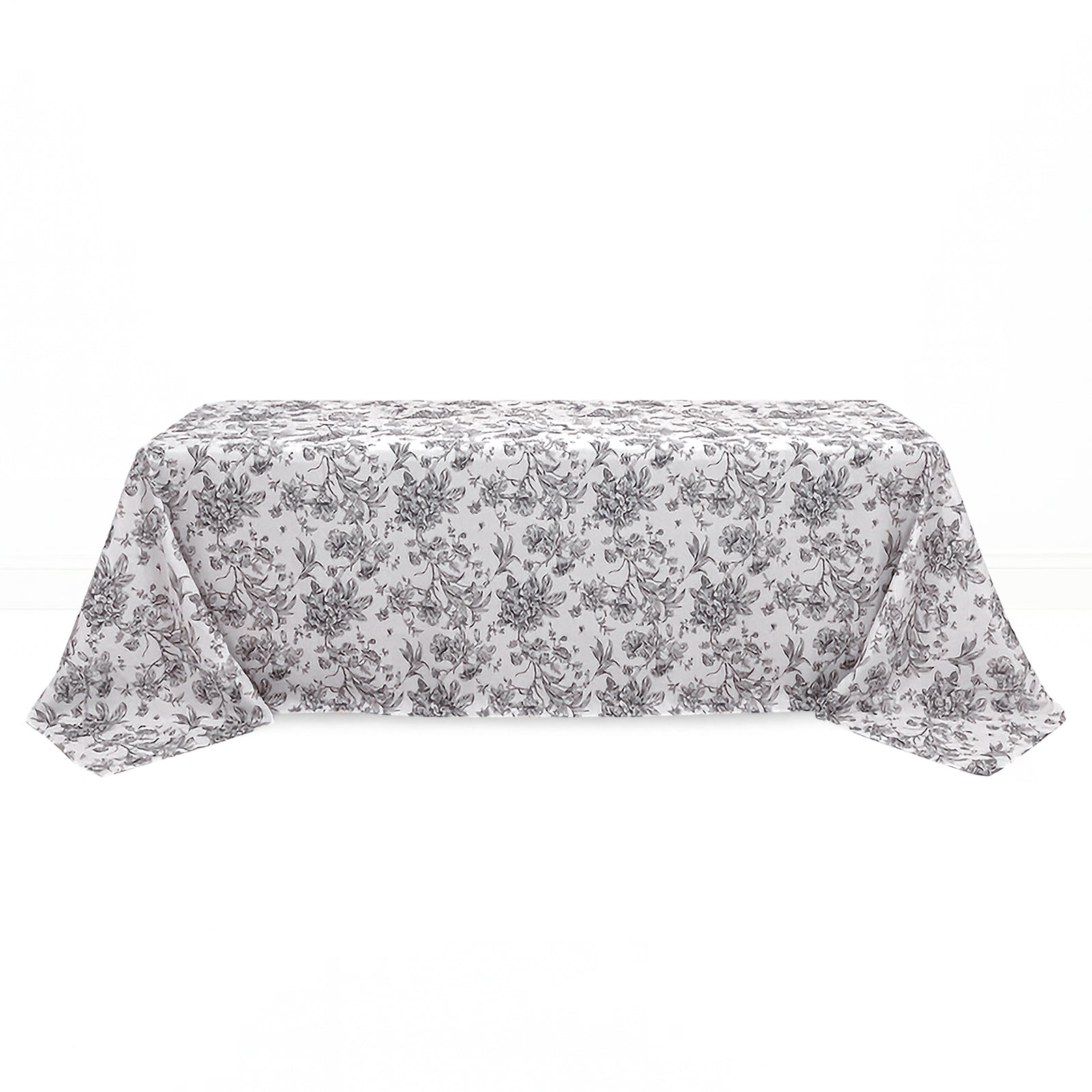 Polyester Rectangular Tablecloth 90"x156" French Toile Pattern - By TCF Linen