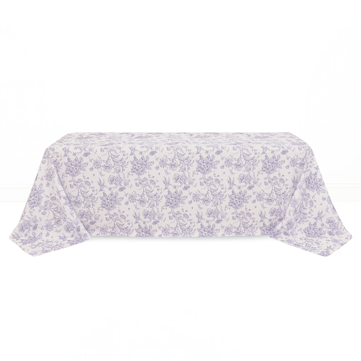 Polyester Rectangular Tablecloth 90"x156" French Toile Pattern - By TCF Linen