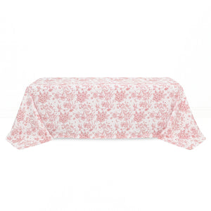 Polyester Rectangular Tablecloth 90"x156" French Toile Pattern - By TCF Linen