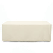 Premium Polyester Rectangle Tablecloth 6ft - 220GSM - Ivory - By TCF Linen - thumbnail number 1