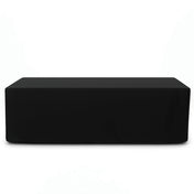 Premium Polyester Rectangle Tablecloth 8ft - 220GSM - Black - By TCF Linen - thumbnail number 1