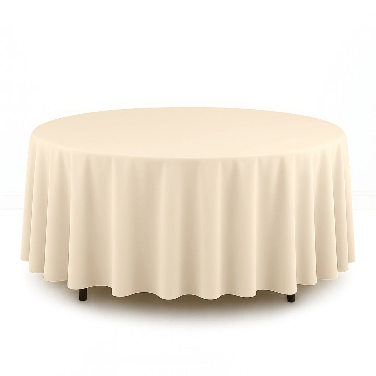 Scuba Polyester Round Tablecloth 108" - By TCF Linen