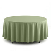 Scuba Polyester Round Tablecloth 108" - Dusty Sage - By TCF Linen - thumbnail number 1