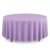 Scuba Polyester Round Tablecloth 108" - Lavender - By TCF Linen - thumbnail number 1