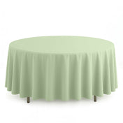 Scuba Polyester Round Tablecloth 108" - Sage Green - By TCF Linen - thumbnail number 1