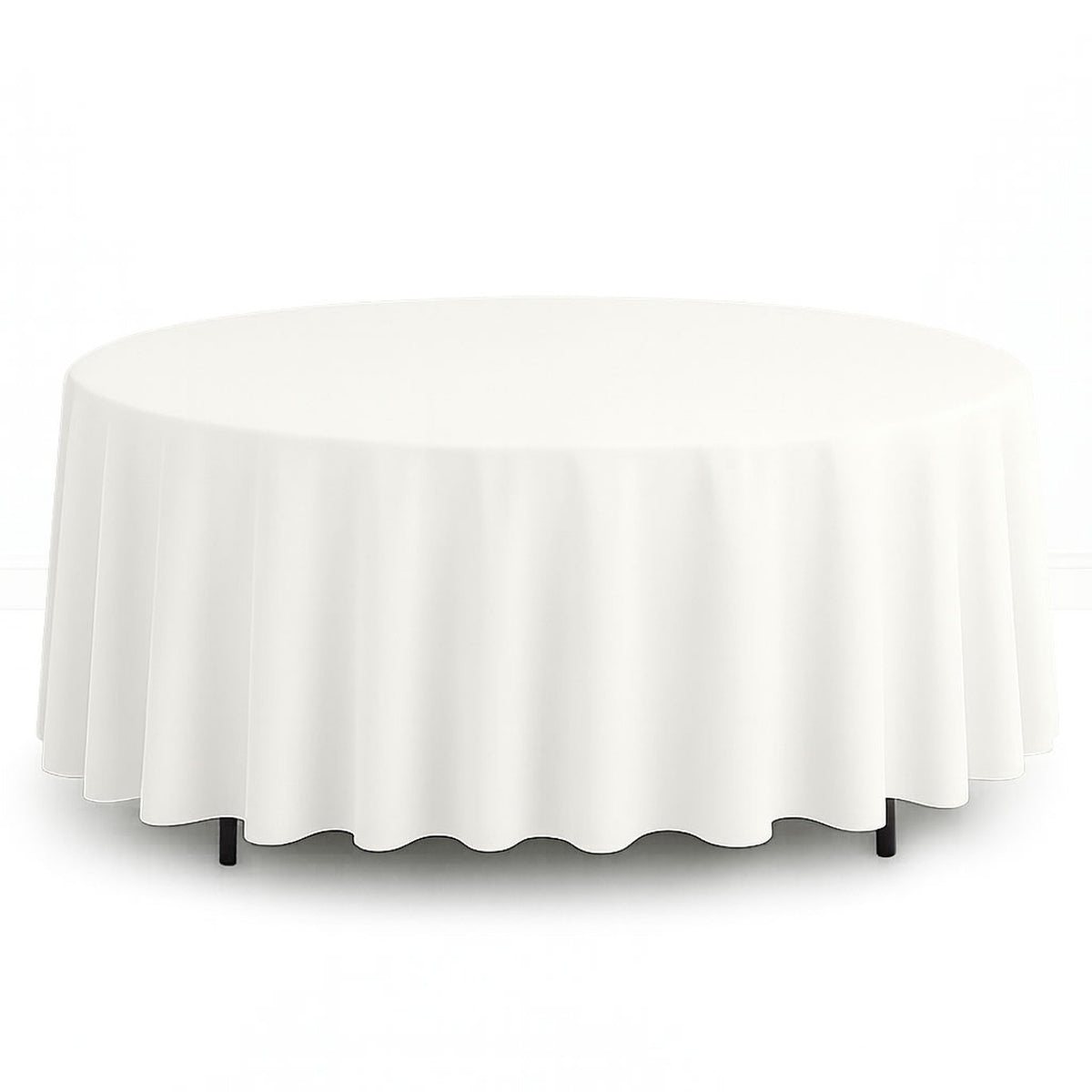 Scuba Polyester Round Tablecloth 108" - By TCF Linen