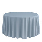 Scuba Polyester Round Tablecloth 120" - Dusty Blue - By TCF Linen - thumbnail number 1