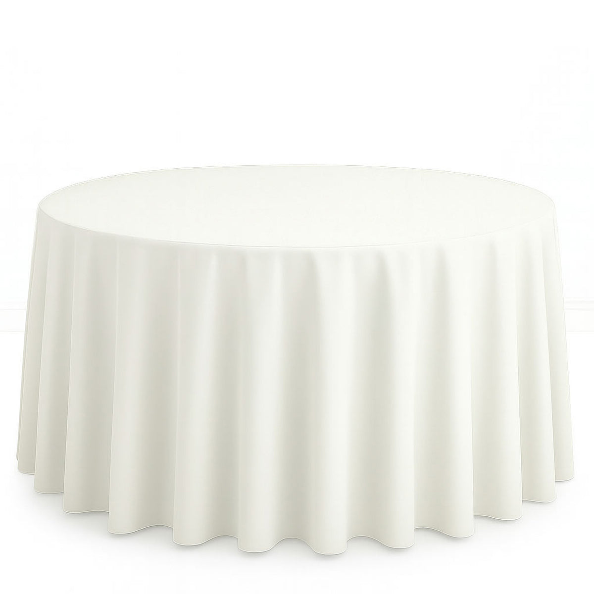 Scuba Polyester Round Tablecloth 120" - By TCF Linen