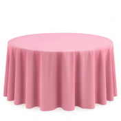 Scuba Polyester Round Tablecloth 120" - Pink - By TCF Linen - thumbnail number 1