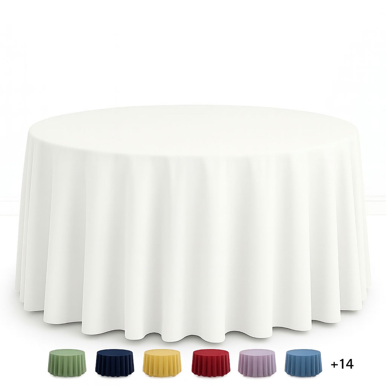 Scuba Polyester Round Tablecloth 120" - By TCF Linens