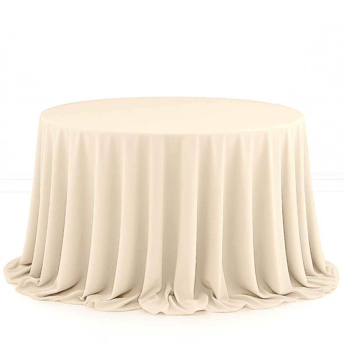 Scuba Polyester Round Tablecloth 132" - By TCF Linen