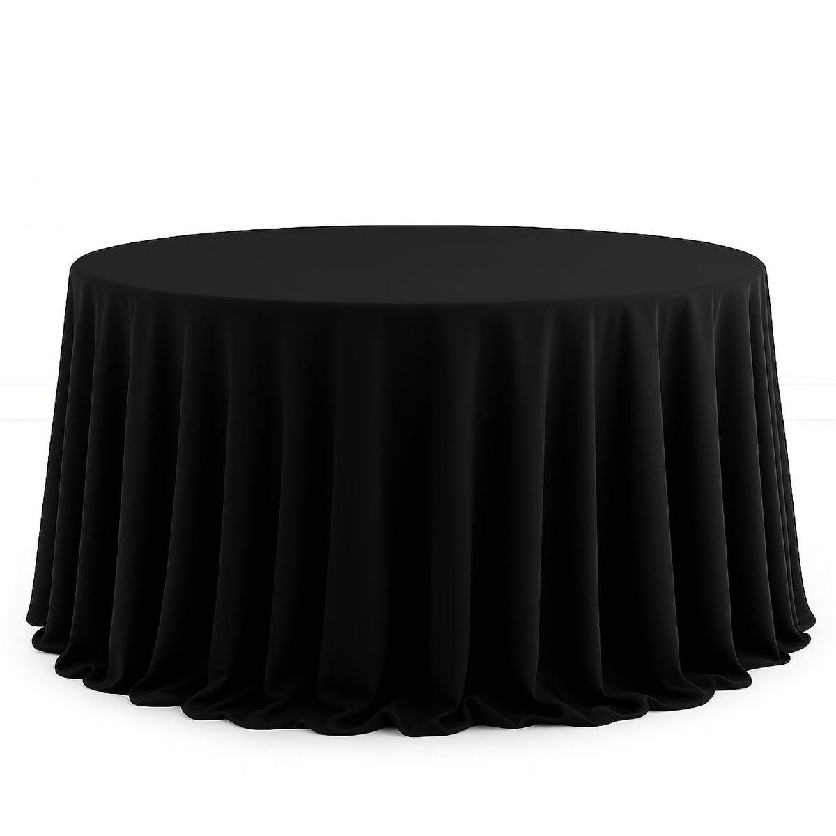 Scuba Polyester Round Tablecloth 132" - By TCF Linen